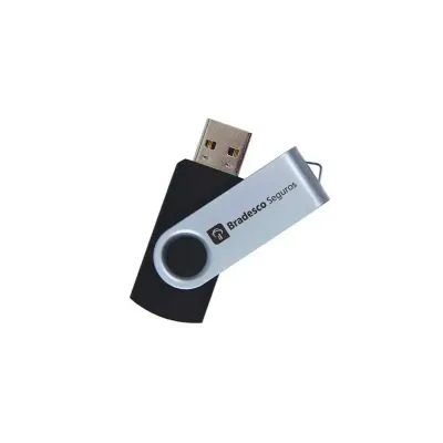 Pen drive de metal personalizado com tampa giratória