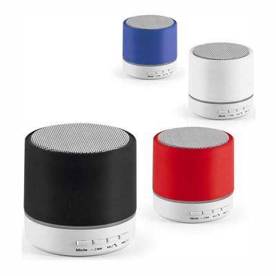 Caixa de som com microfone em ABS - opções de cores