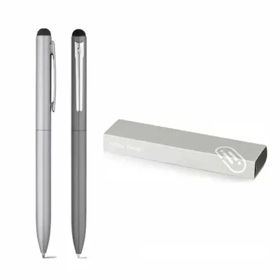 Esferográfica em alumínio com mecanismo twist