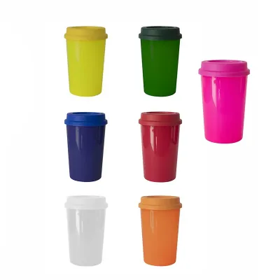 Copos com tampa - várias cores