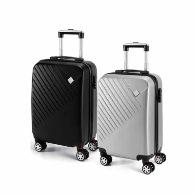 Mala de viagem executivo na cor preto e cinza 