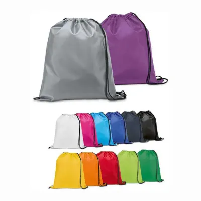 Mochila saco confeccionada em nylon - cores