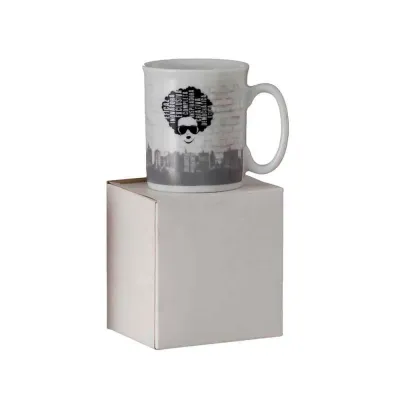 Caneca Personalizada Reta Mini - 120ml - com Caixa em Craft.