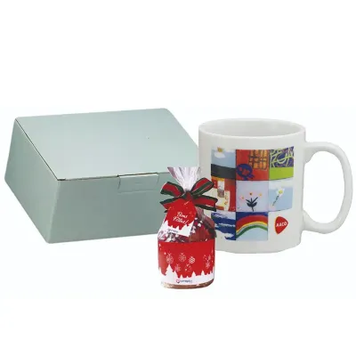 Kit Caneca Reta 350ml com Panetone