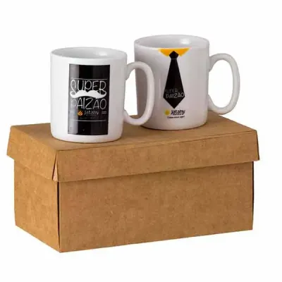 Kit Personalizado Contendo 02 Canecas Mini - 200 ml.