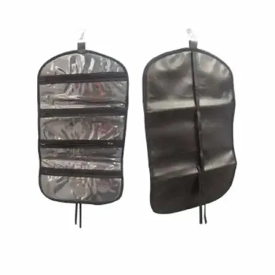 Necessaire cabide preto sintético