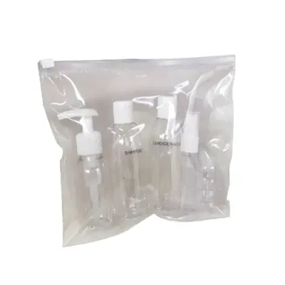 Kit viagem 5 frascos e estojo