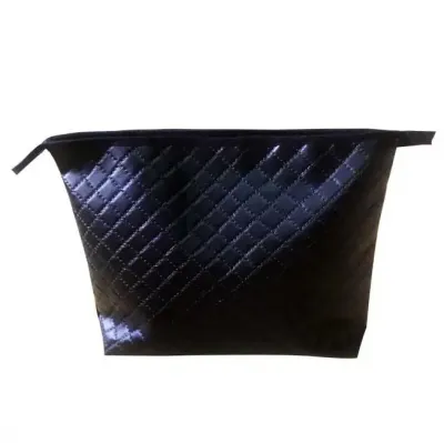 Necessaire matelasse sintético preto