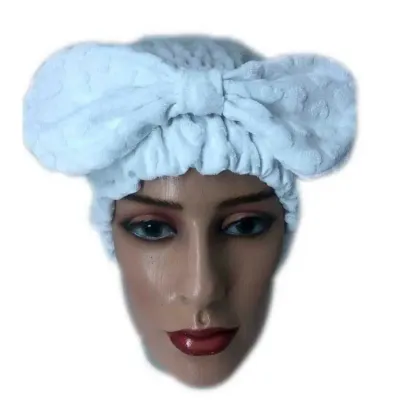 Touca/turbante branco