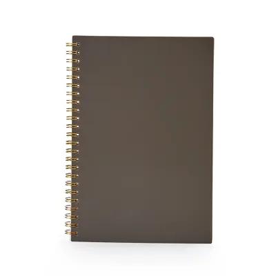 Caderno A5 com capa marrom