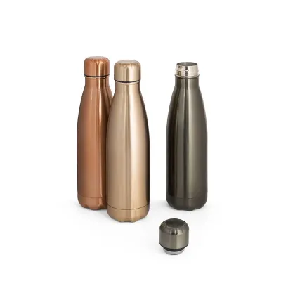 Garrafa em aço inox de parede dupla térmica
