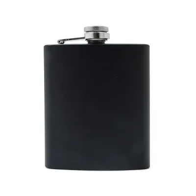 Porta whisky 7oz em aço inoxidável