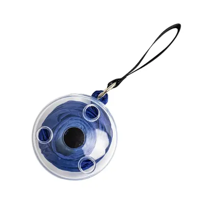 Sacola reutilizável retrátil azul