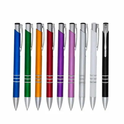 Caneta plástica fabricada em várias cores