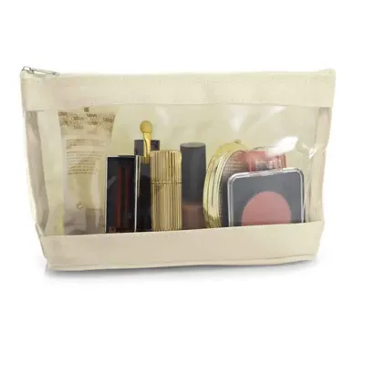 Nécessaire para cosméticos com janela em PVC 