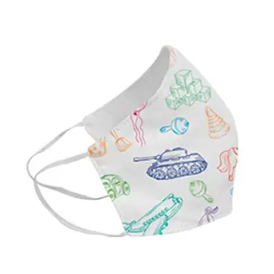 Máscara de proteção com estampa 