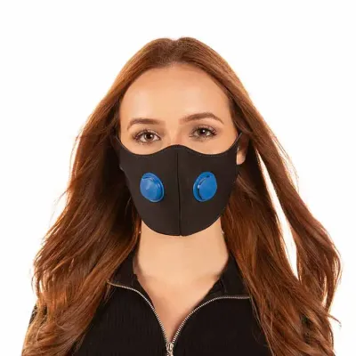 Máscara de proteção com respirador e filtro