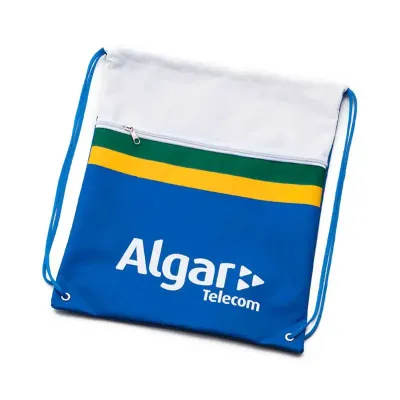 Saco mochila em nylon emborrachado