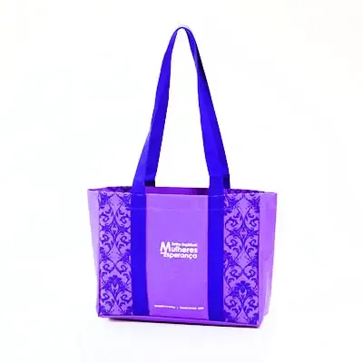 Sacola em poliester personalizada.
