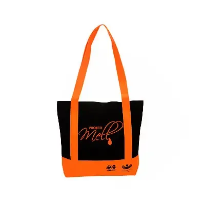 Sacola em poliester personalizada.