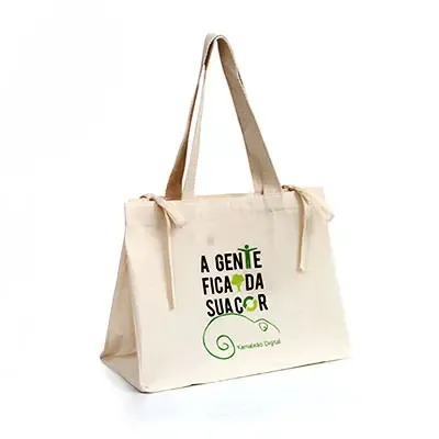 Sacola em lona reciclada