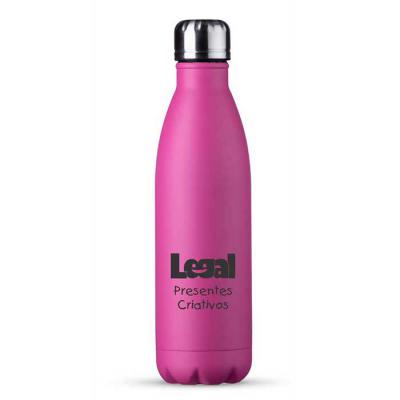 Garrafa inox rosa 750 ml
