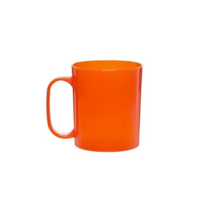 Caneca plástica laranja