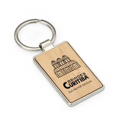 Chaveiro de metal retangula - personalizado
