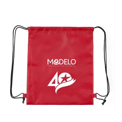 Mochila Saco produzida em nylon 0 Gravação em serigrafia