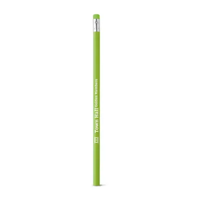 Lápis com borracha verde