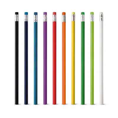 Lápis com borracha: opções de cores