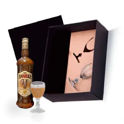 Kit Licor Amarula com taças