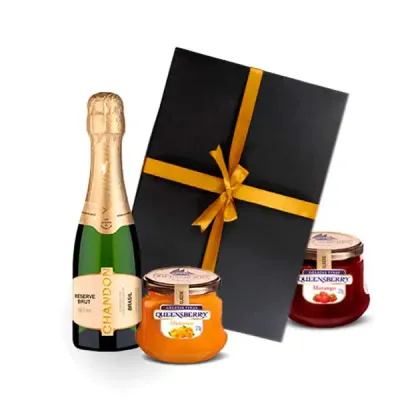 Kit espumante chandon com geleias