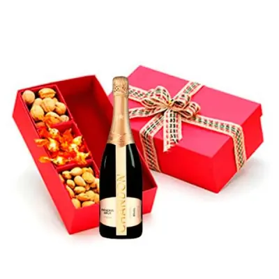 Kit Chandon 750ml Com Nozes E Castanhas Mix Natalinos