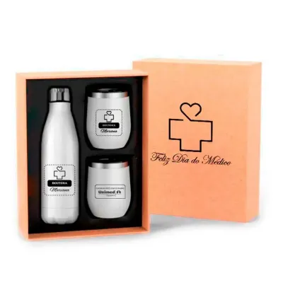 Kit Garrafa Térmica e Copos
