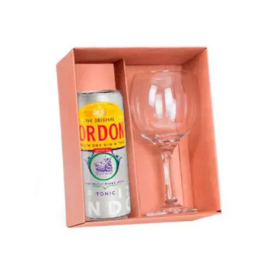 Kit gin gordons com taça