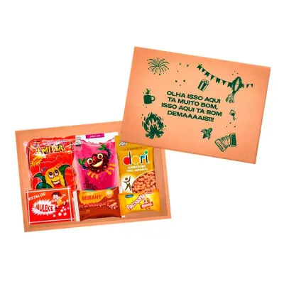 Kit Festa Junina com doces e tampa - Personalizado