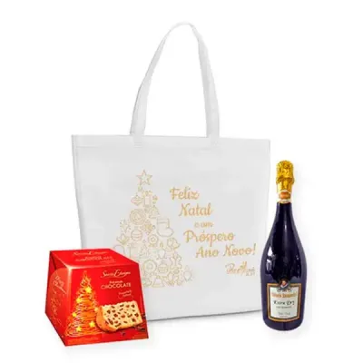 Kit Natal Espumante e Panetone