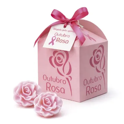 Kit Sabonete Personalizado para Outubro Rosa