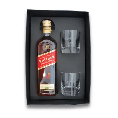 Kit red label com 2 copos