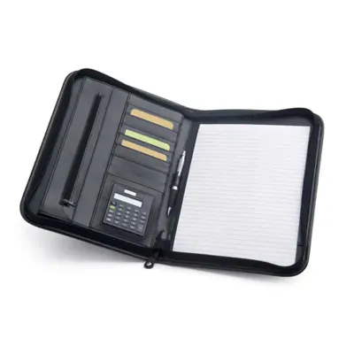 Pasta A4 em couro sintético