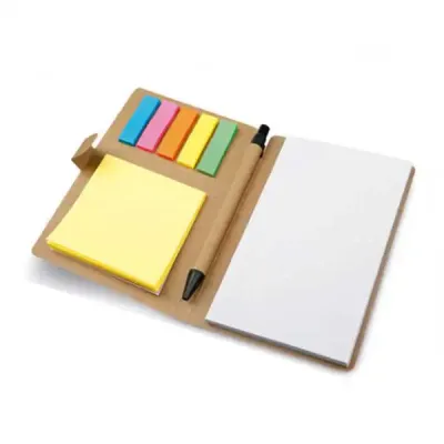 Bloco de anotações com adesivo e caneta Personalizado