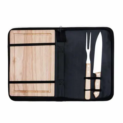 Kit Churrasco 2 Peças com Tábua Personalizado