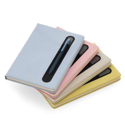 Caderno de anotações com suporte para caneta Personalizado