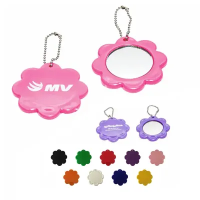 Espelho chaveiro flor - opções de cores