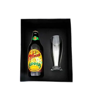 Kit Bebida Copo 300ml + Garrafa de Cerveja Personalizado