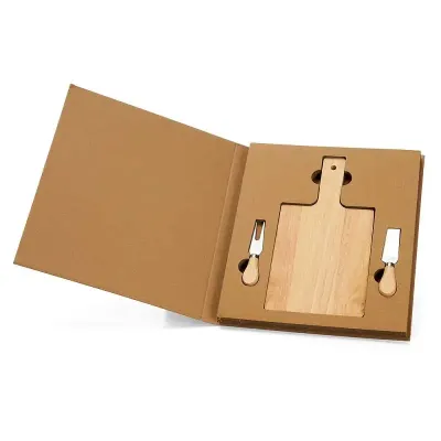 Kit queijo 3 peças em estojo kraft