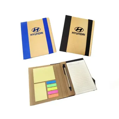 Bloco de Anotações Ecológico com Caneta e Post IT 1