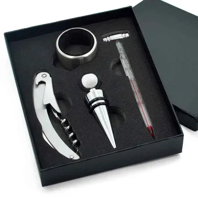 Kit Vinho acessorios 4 peças 