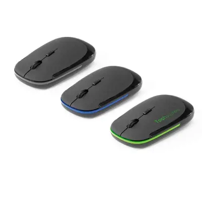 Mouse Wireless 2.4G em ABS com Acabamento Emborrachado 1